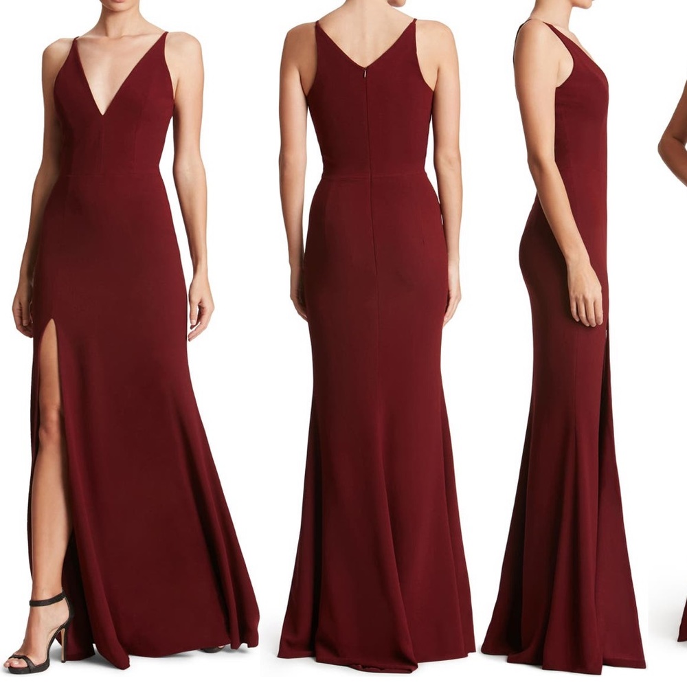 Dress the Population Burgundy Iris Dress